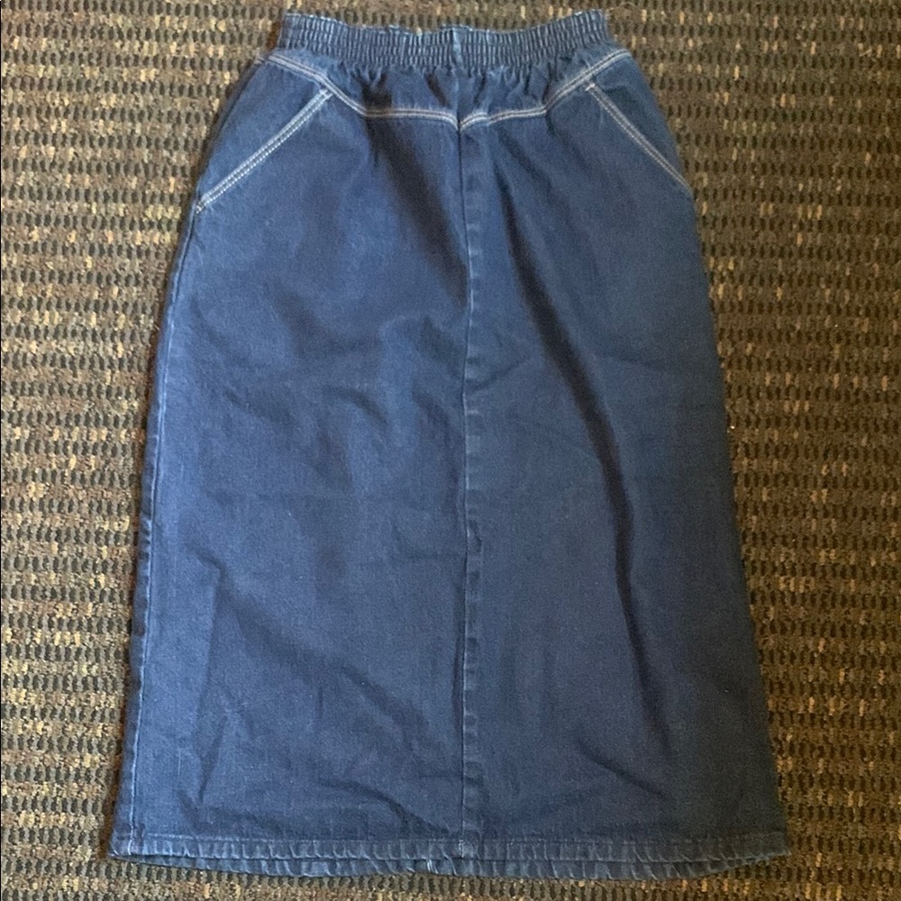 Vintage Denim Blue Women's Skirt